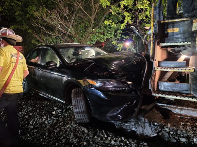Driver escapes injury when vehicle struck by train in South Williamsport